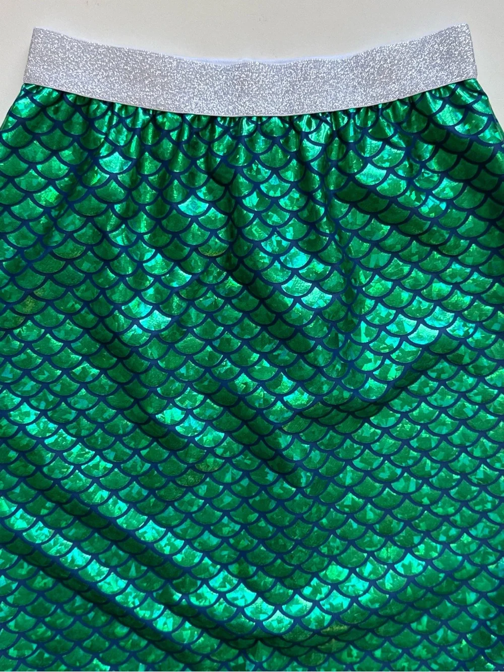 Shade Critters Girl’s Green Metallic Mermaid Tail Skirt - YLG (10-12)